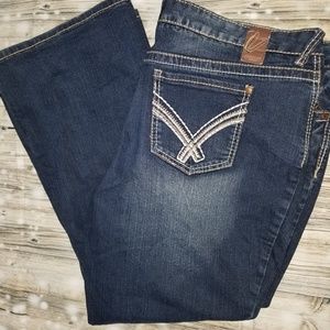 Vanity jeans size 34Wx29L bootcut sabrina